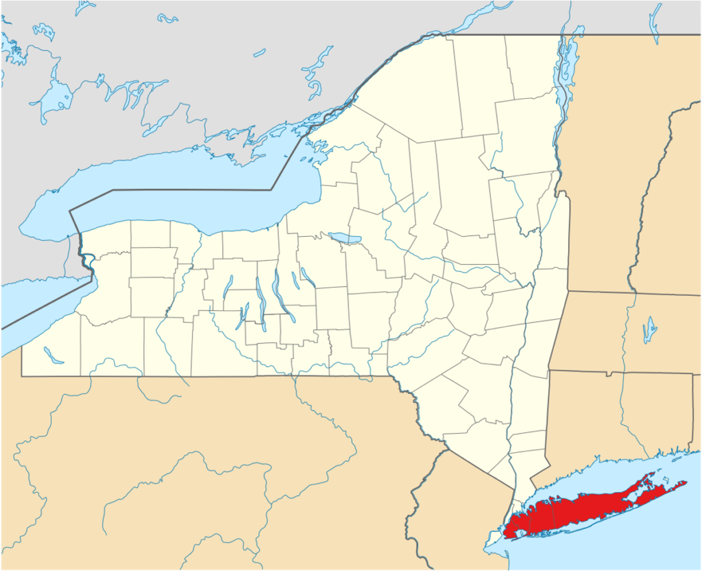 Long Island Map Target Area